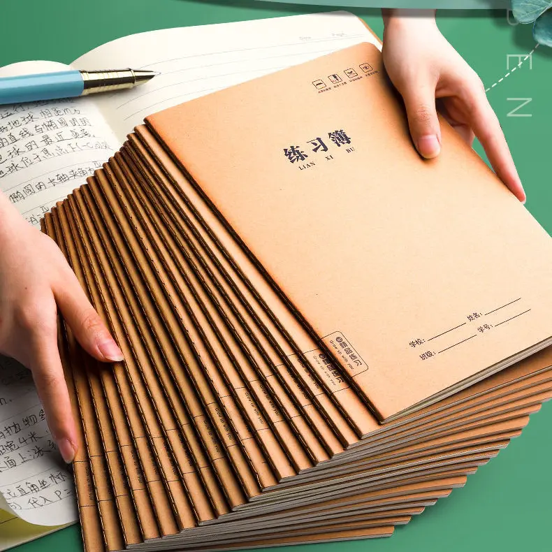 Student exercise book paper and binding